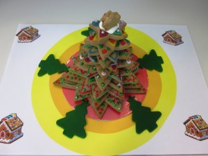 My team's gingerbread Christmas tree