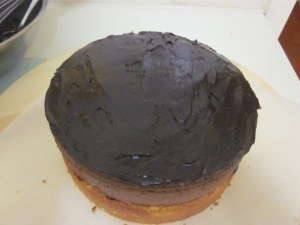 Ganache between layers