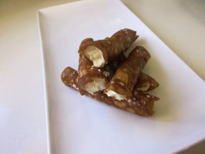 First attempt at brandy snaps - more practice needed!