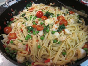 prawn linguine