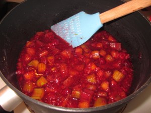 Cooking the compote