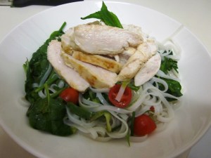 Thai chicken noodle salad