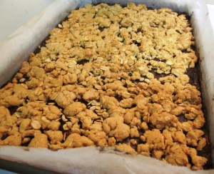 Date slice - out of the oven